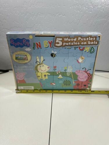 Peppa Pig 5pk Wooden Puzzle