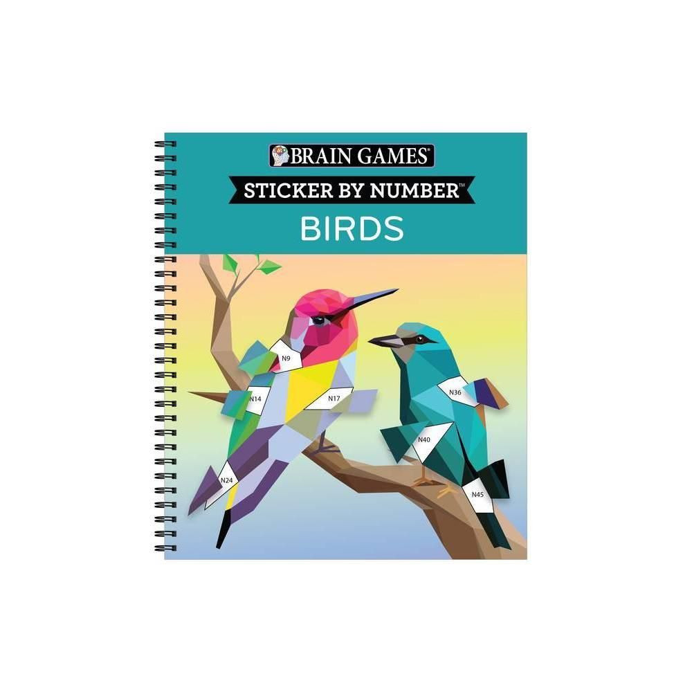 Brain Games - Sticker by Number: Birds Brain Games - Sticker by Number: Birds