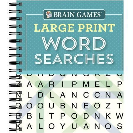 Brain Games - Large Print Word Searches (Teal)