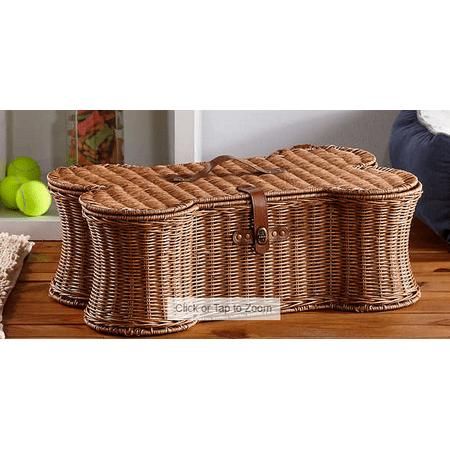 Dog Bone Basket and 6-piece Woodland Dog Toy Set Buddy Buddy Dog Bone Basket and 6-piece Woodland Dog Toy Set Buddy Buddy