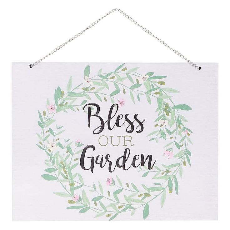 Bless Our Garden Sign