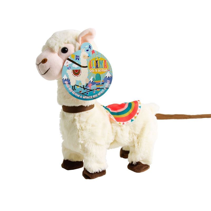 Singing Plush Llama on a Leash