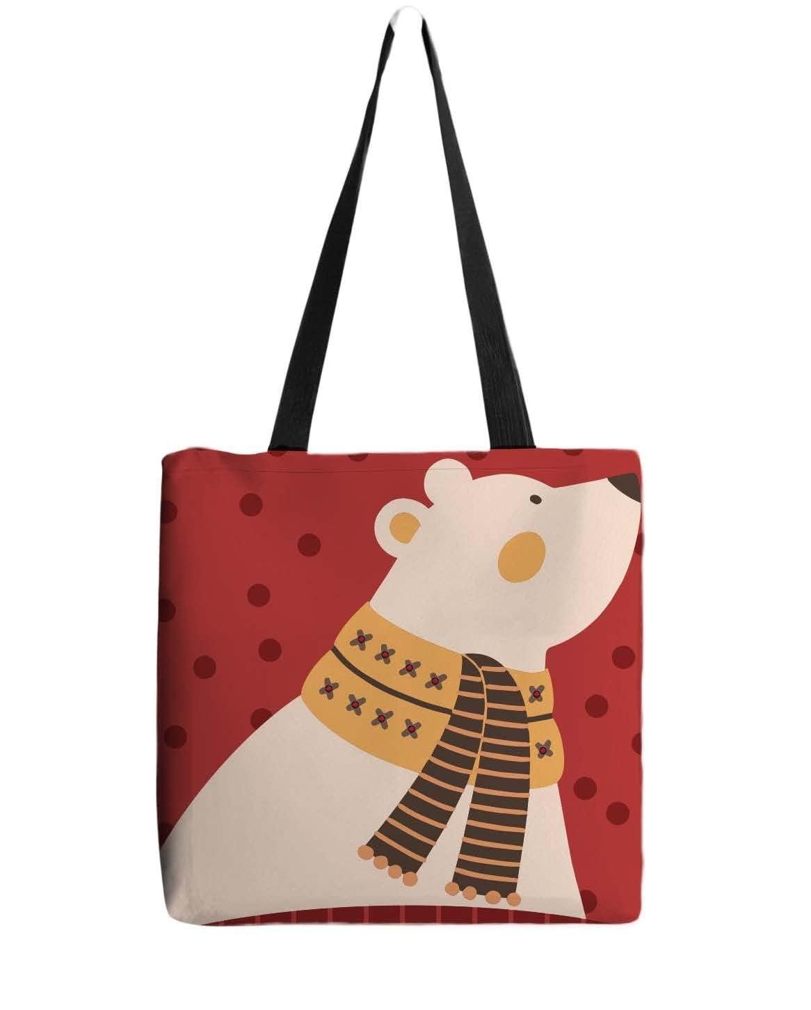 Fugly Sweater Polar Bear with LED Lights Tote Bag