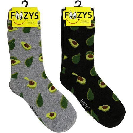 Foozys Wms Crew - Avocados (black or gray) Foozys Wms Crew - Avocados (black or gray)