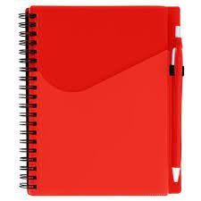 Red Notebook with Pen