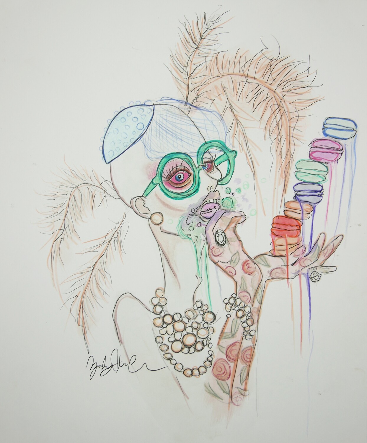 Macaroon Fashion Illustration