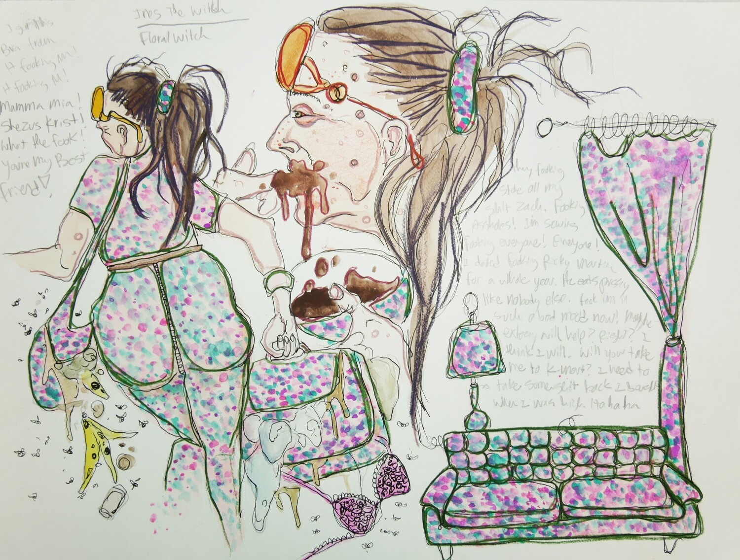 Ines Misan Floral Monster