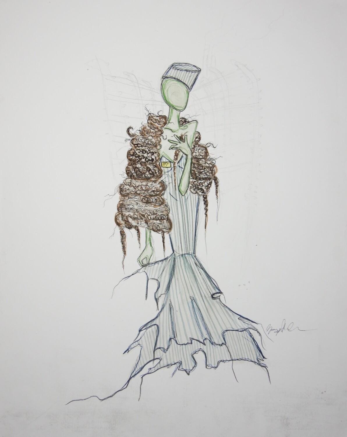 Striped Pajama Fashion Show