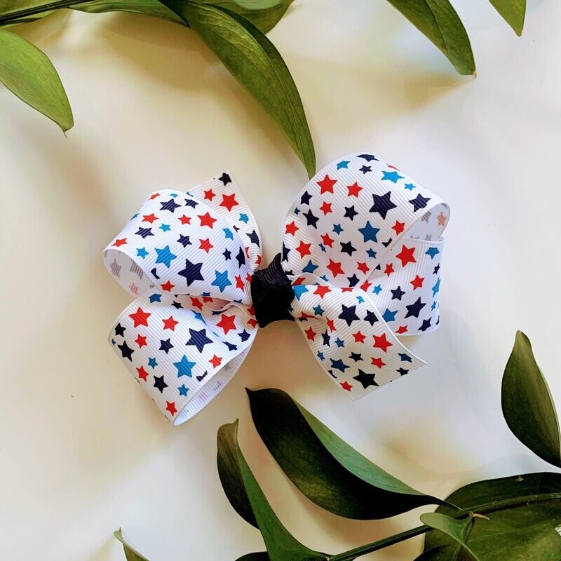 Patriotic Stars Bow