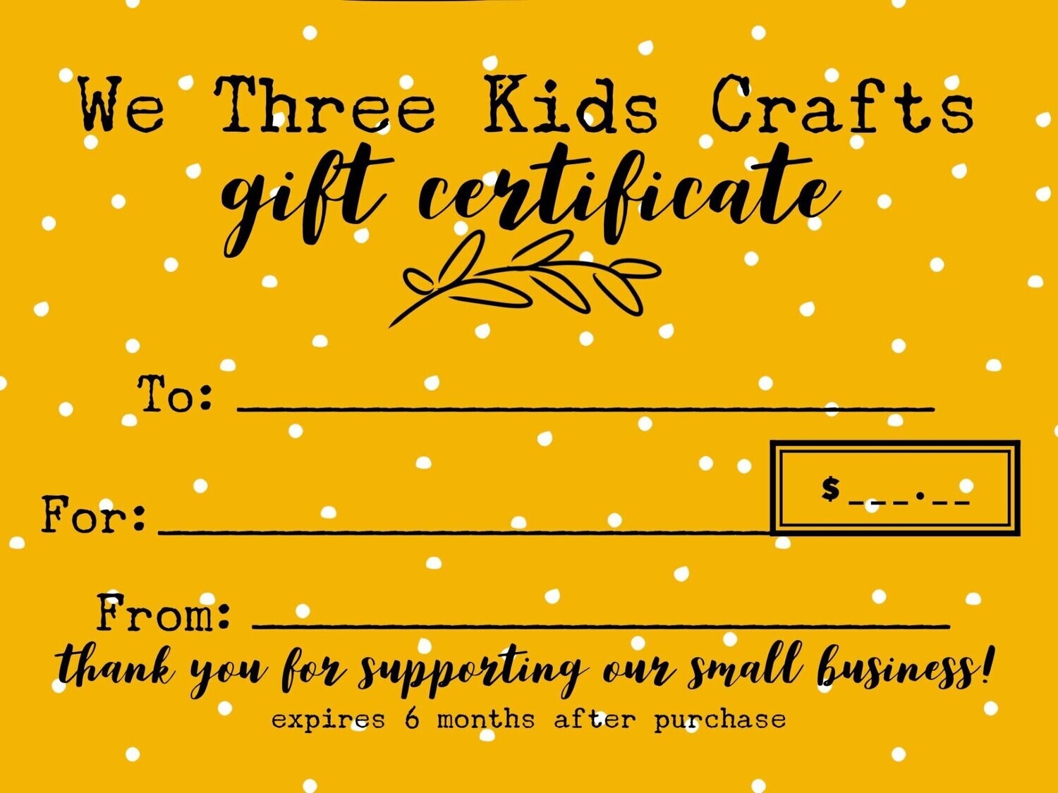 Gift Certificate