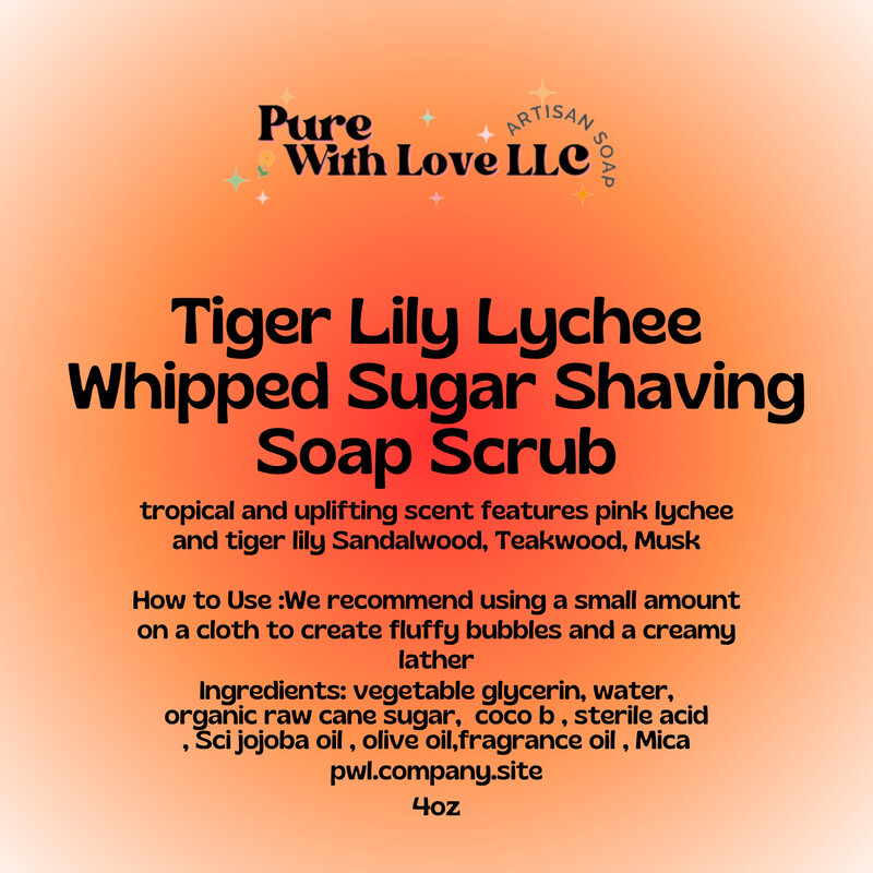 Tiger Lily Lychee Whipped Sugar Scrub