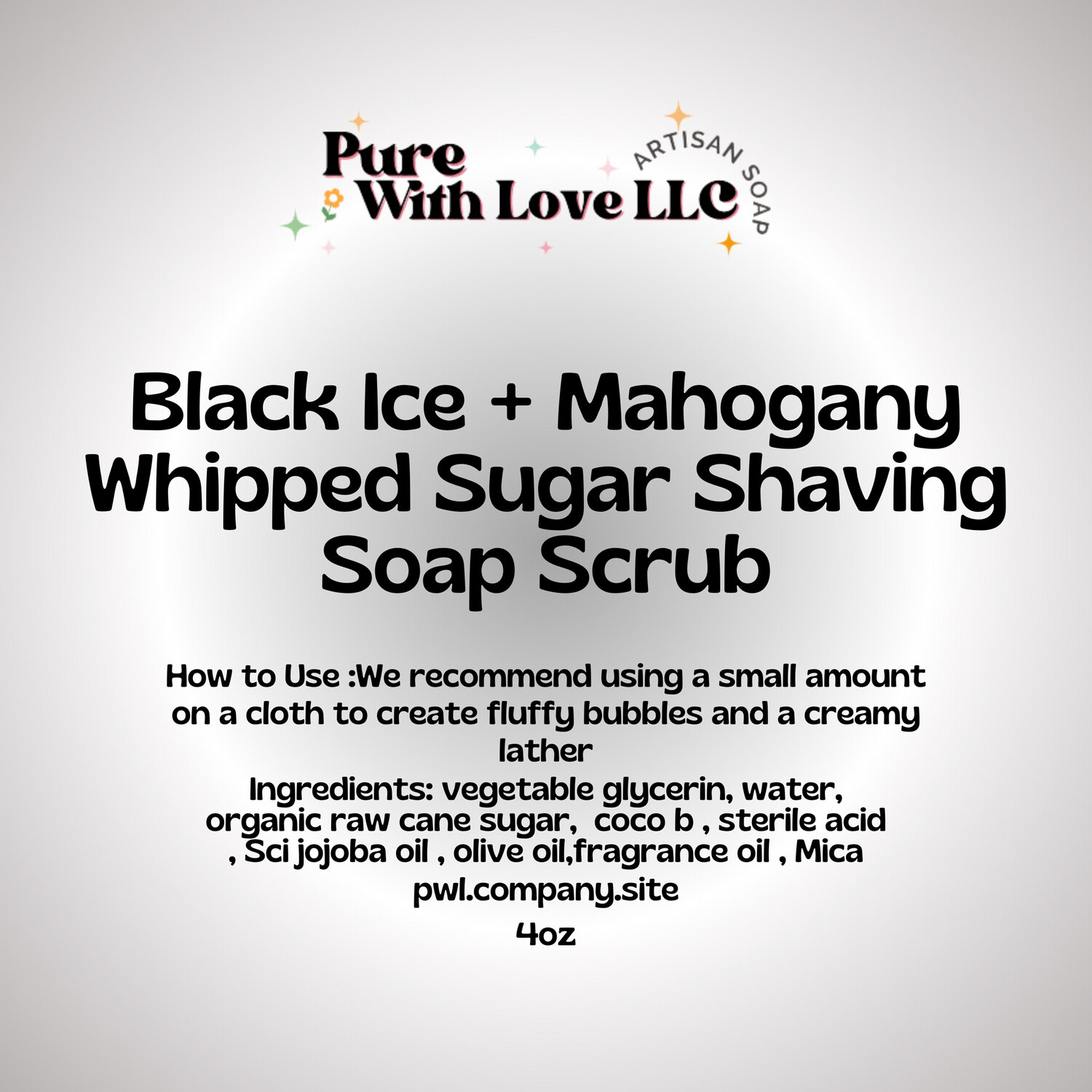 Black Ice + Maghongy Whipped Sugar Shaving Soap