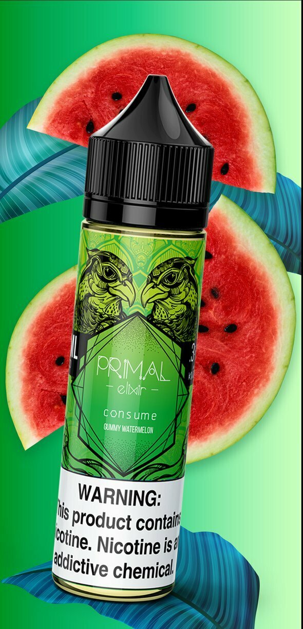 Primal Gummy WTRMLN 60ml/0mg Clearnce Primal Gummy WTRMLN 60ml/0mg Clearnce