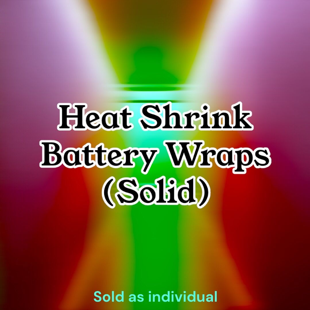 Heat Shrink Battery Wraps (Solid)