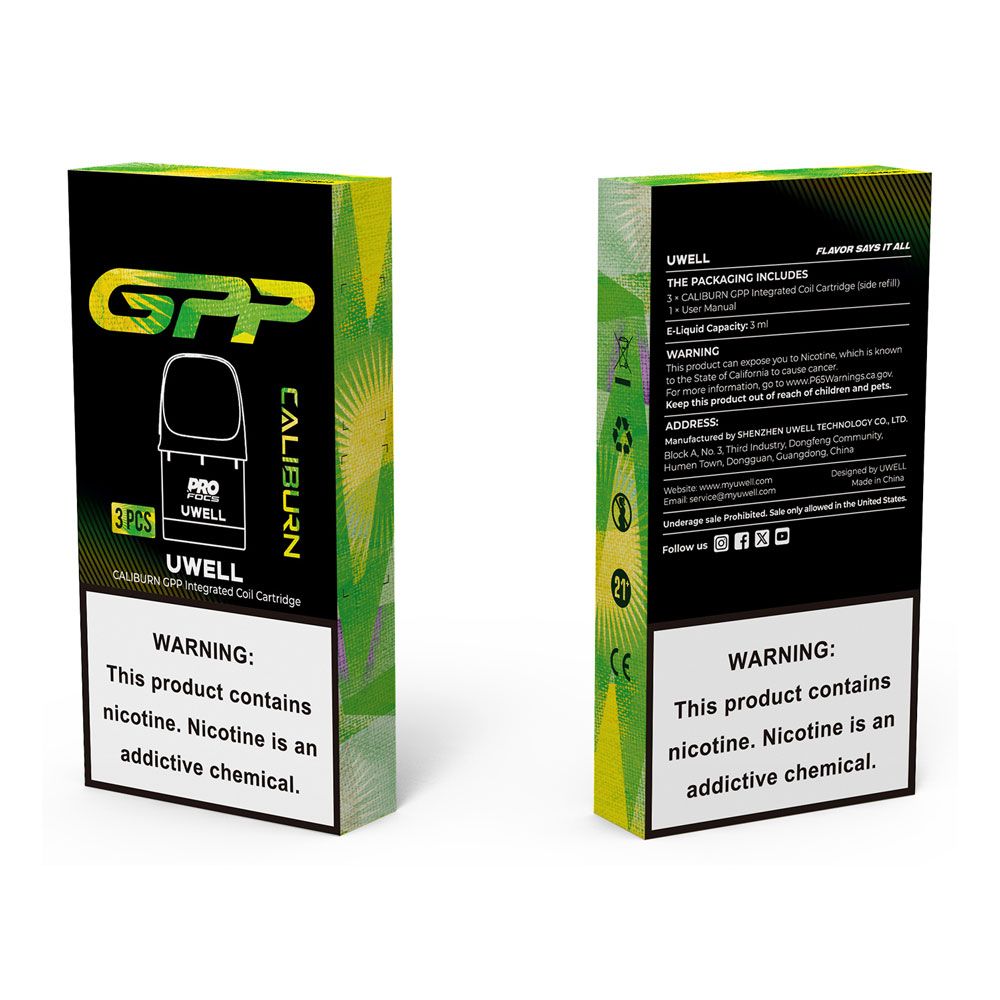 Uwell Caliburn GPP Cartridge 3ml SF 3pcs/pack