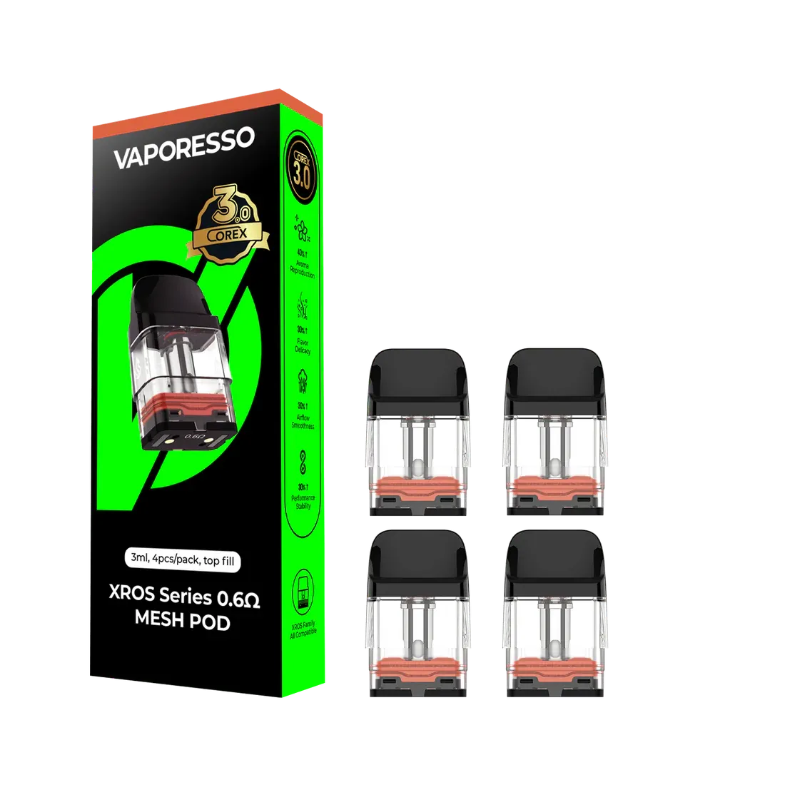 Vaporesso XROS Corex 3.0 TF 3ml 4pcs/pack
