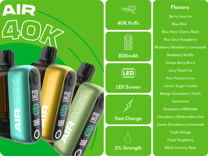 Pod Salt Air 40k 2% Disposable