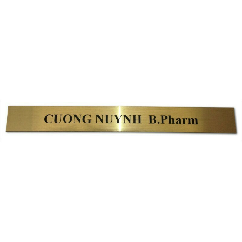 Name Slide for Plaque A
