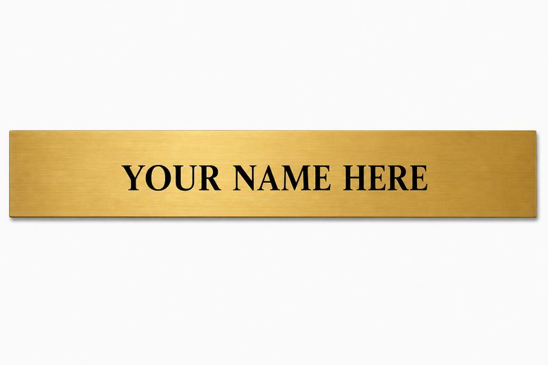 Name Slide for Plaque B