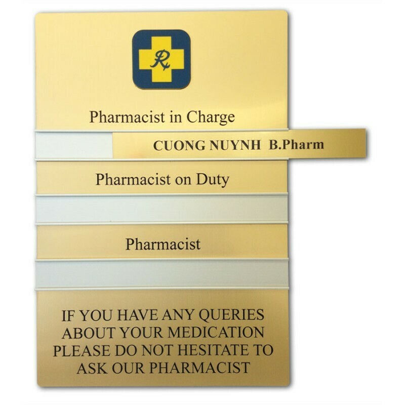 Name Slide for Plaque A and C