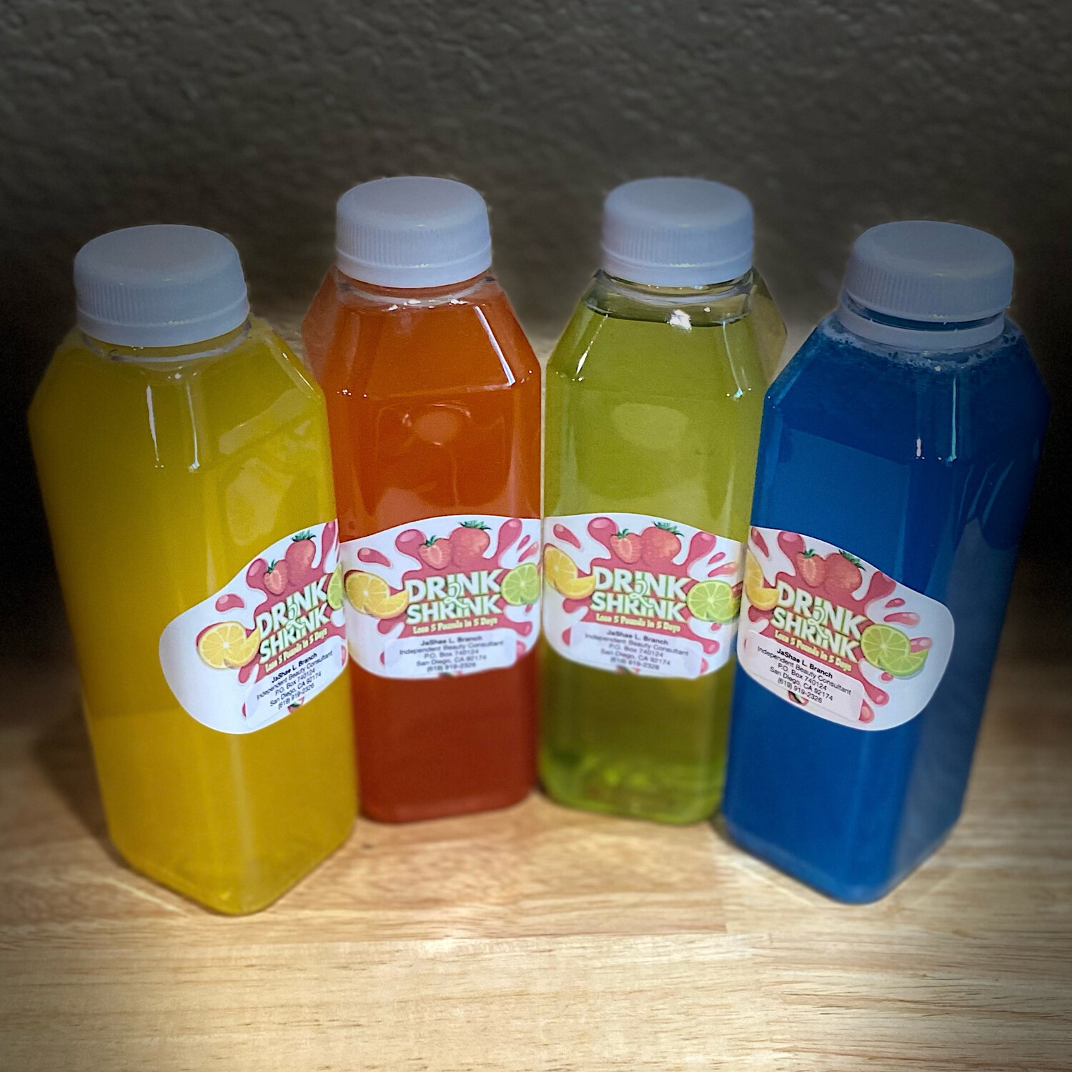 Pre-Made Drink2Shrink 16 oz size (Min. order of 4)
