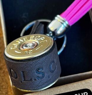 DLSC KEYRING WITH PINK TASSEL