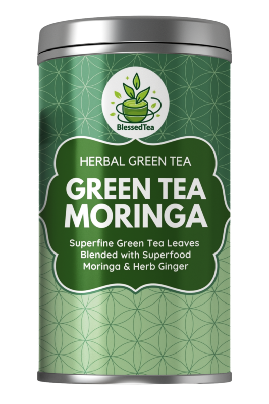 Blended Green Tea with Superfood Moringa and Ginger