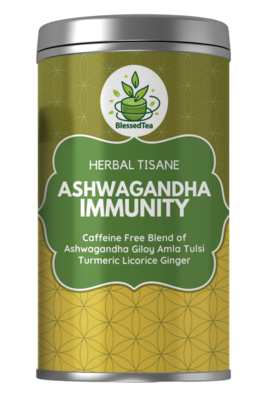 Herbal Tisane Ashwagandha Immunity for Stress Relief Relax Mind