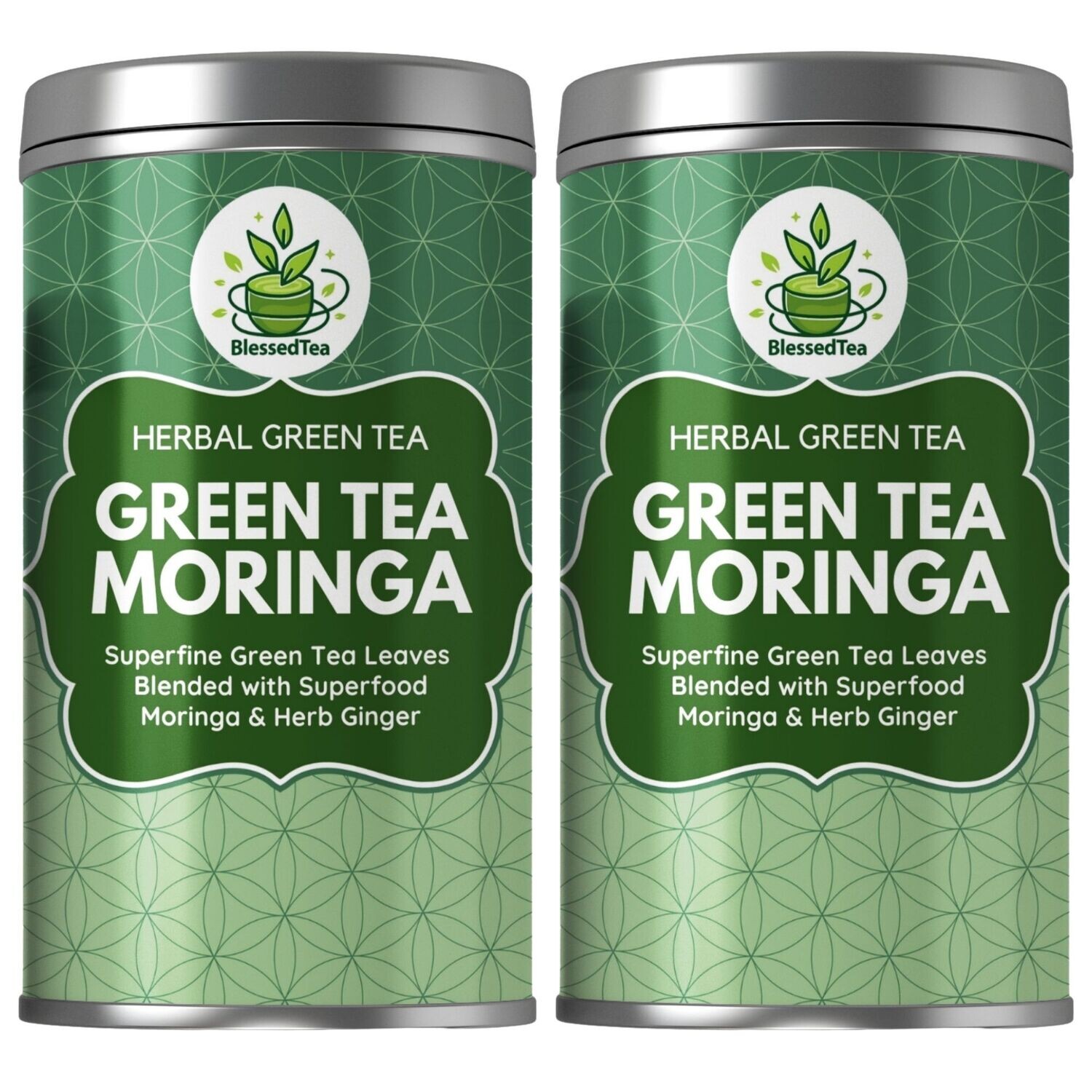 Combo Packs - Green Tea Moringa and Ginger 2 x 100Gram (Total 200G)
