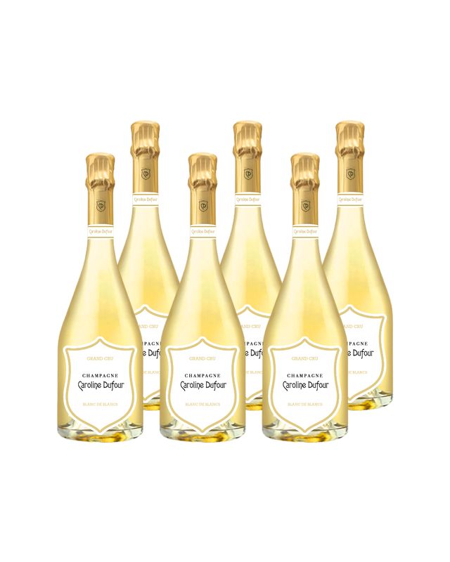 Champagne Caroline Dufour Blanc de Blancs Grand Cru NV Case of 6