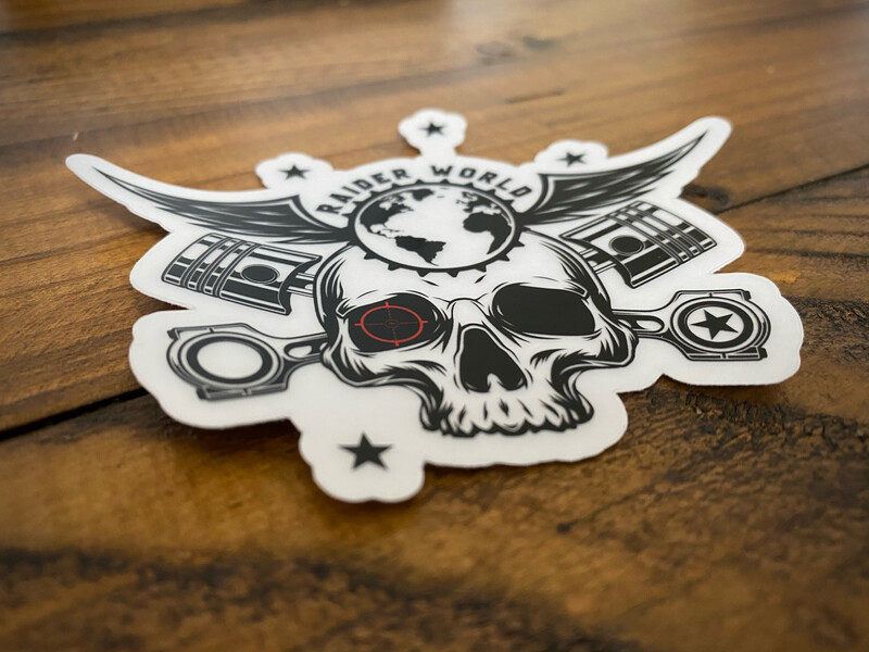 Raider World Clear Stickers