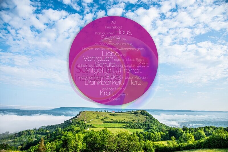 Auf Fels hast du gebaut mein Haus, segne alle, die hier gehen ein und aus, Segensspruch zum Einzug Bild mit Spruch zum Download Auf Fels hast du gebaut mein Haus, segne alle, die hier gehen ein und aus, Segensspruch zum Einzug Bild mit Spruch zum Download