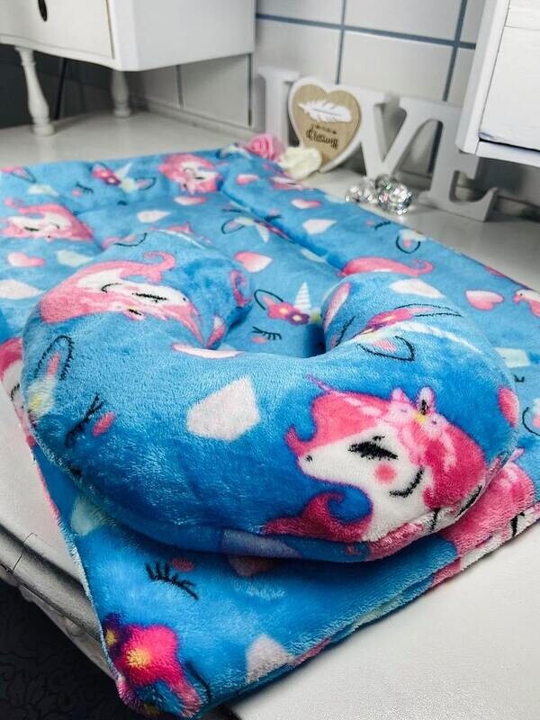 Pflegeunterlage & TopKnot Kissen Pink Unicorn Pflegeunterlage & TopKnot Kissen Pink Unicorn