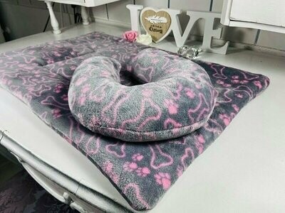 Pflegeunterlage & TopKnot Kissen Pink Bone Pflegeunterlage & TopKnot Kissen Pink Bone