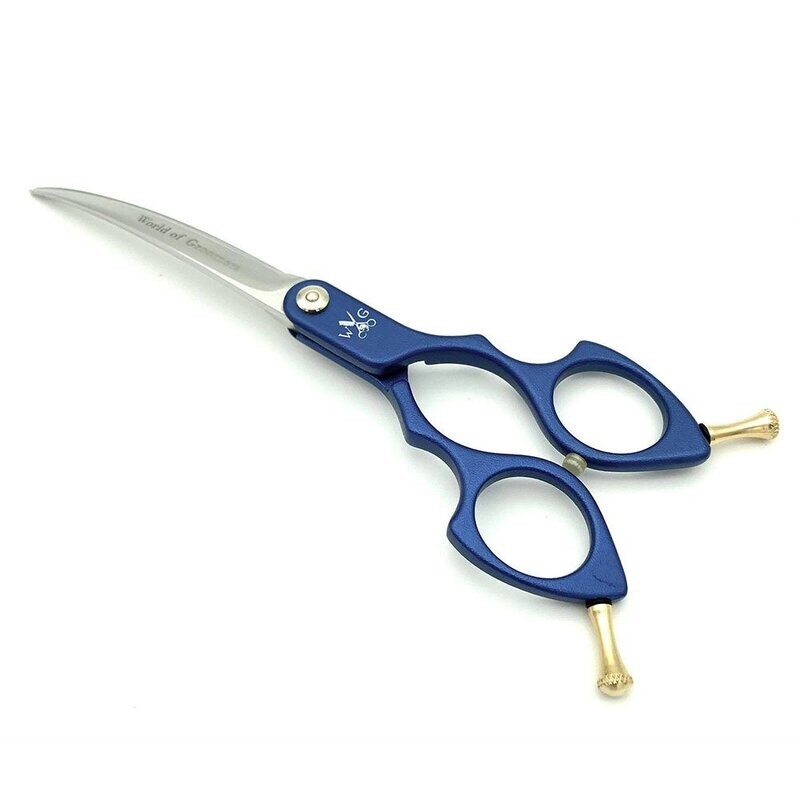6.25 Inch gebogene Asia-Schere Blau 6.25 Inch gebogene Asia-Schere Blau