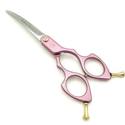 6.25 Inch gebogene Asia-Schere Pink