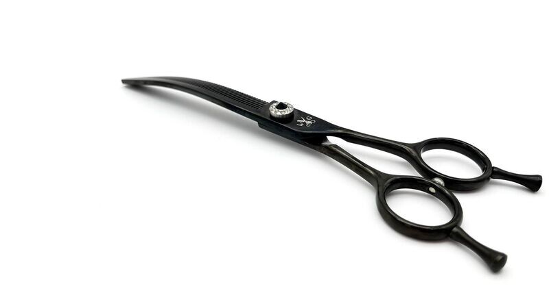 7.0 Inch gebogene Modellierschere Black 7.0 Inch gebogene Modellierschere Black