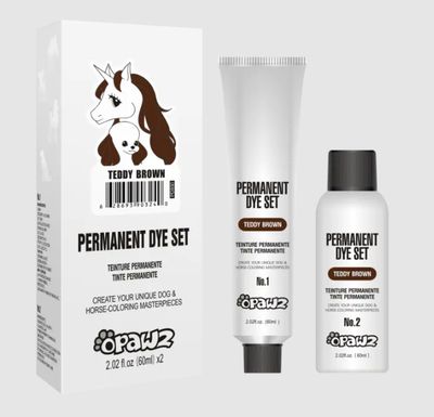 Dog Hair Dye-Teddy Brown (permanente Farbe)
