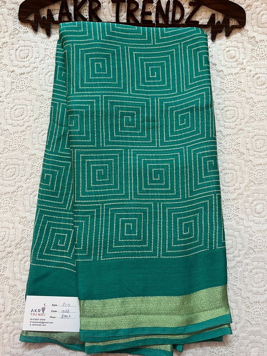 ​Moss chiffon Sarees
