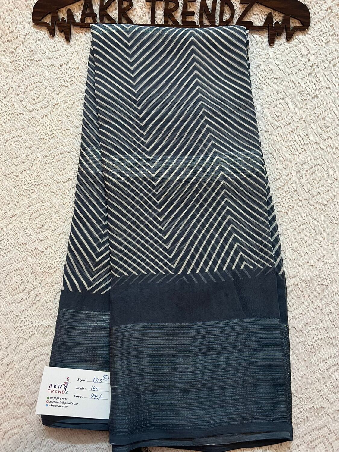 Zari Lines Georgette sarees​