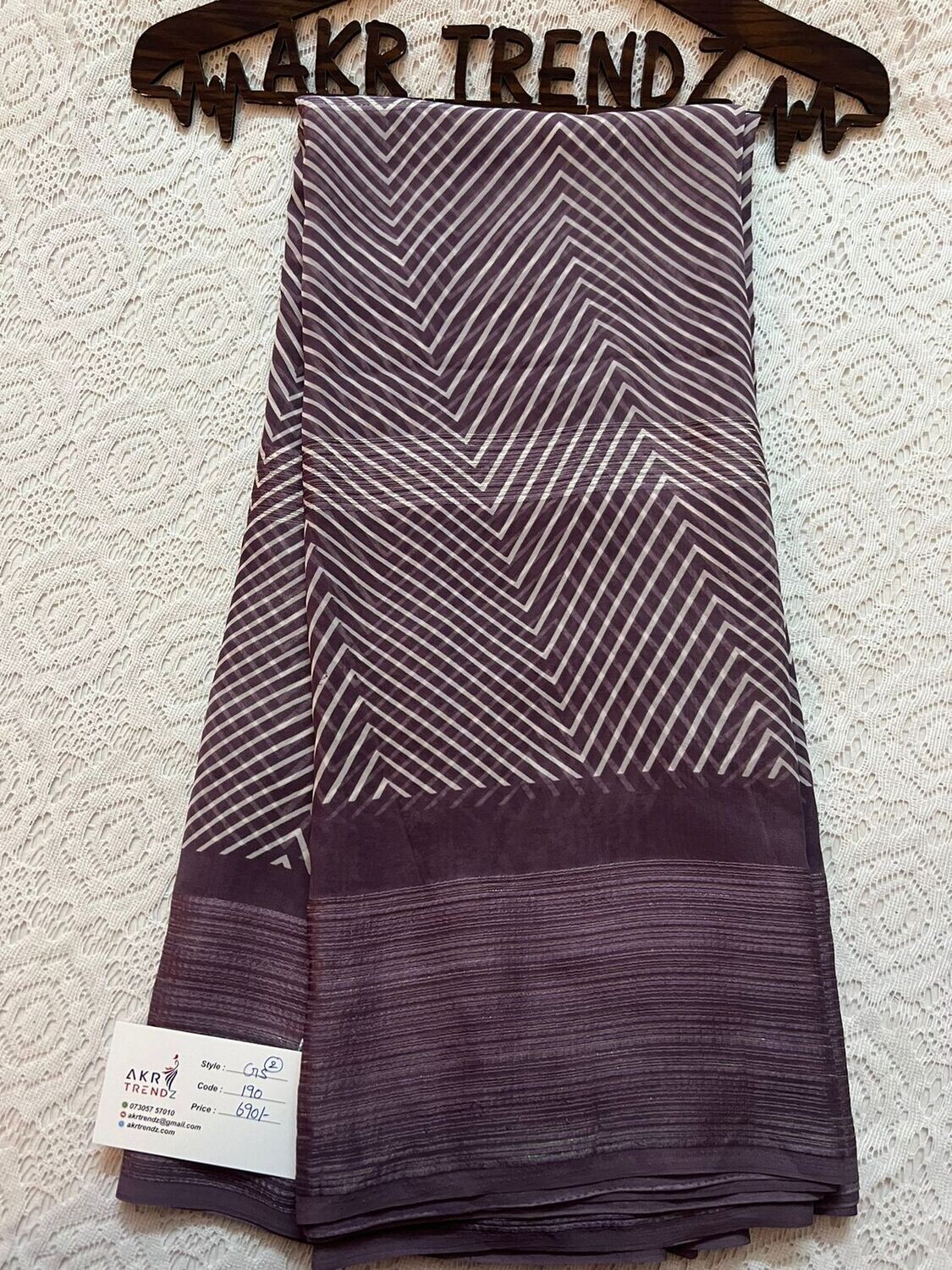 Zari Lines Georgette sarees​