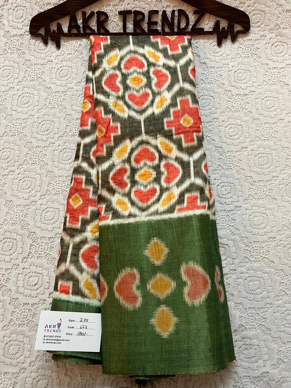 Ikkat pochampalli silk sarees​