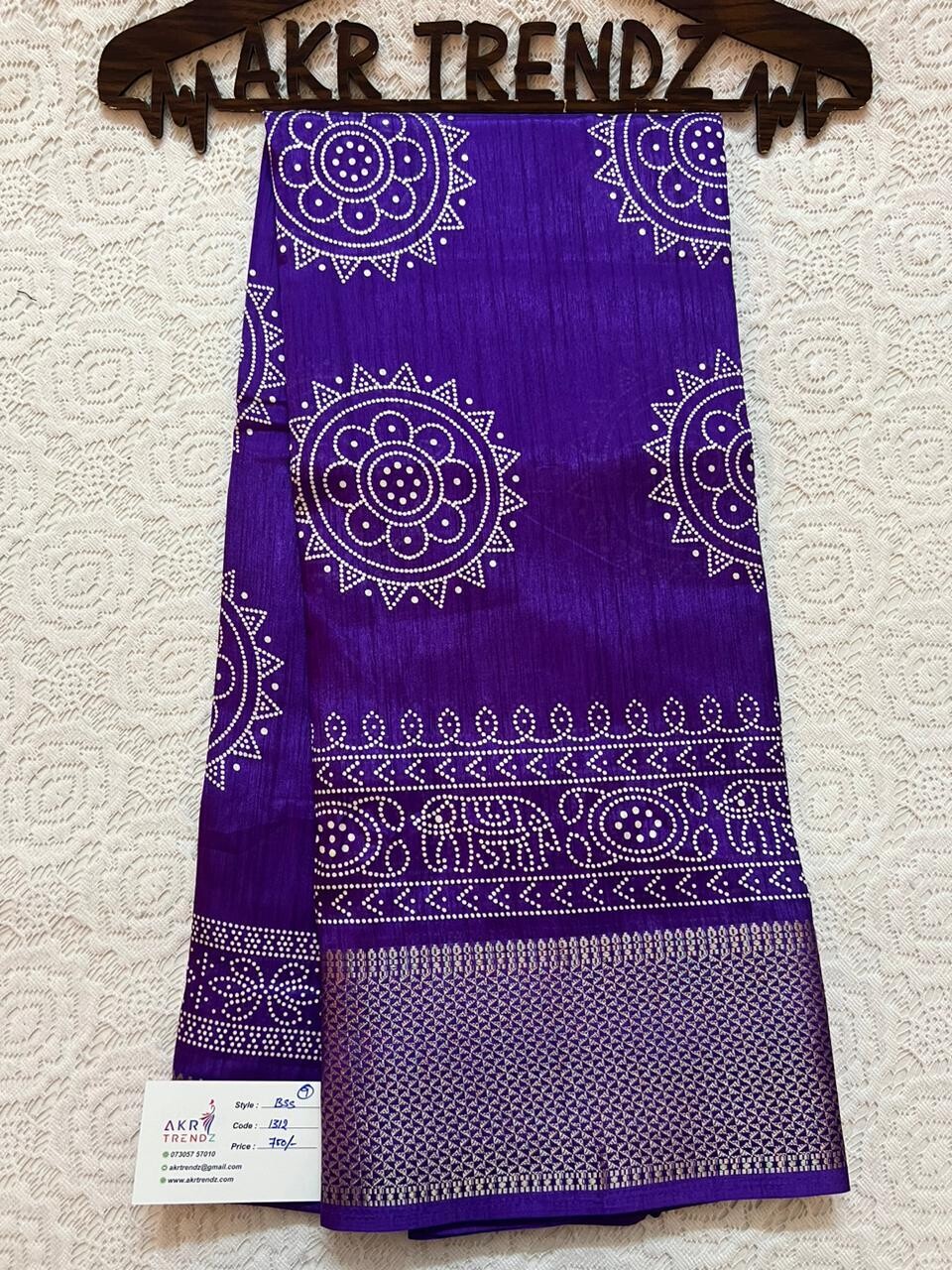 Purple Binny silk sarees​