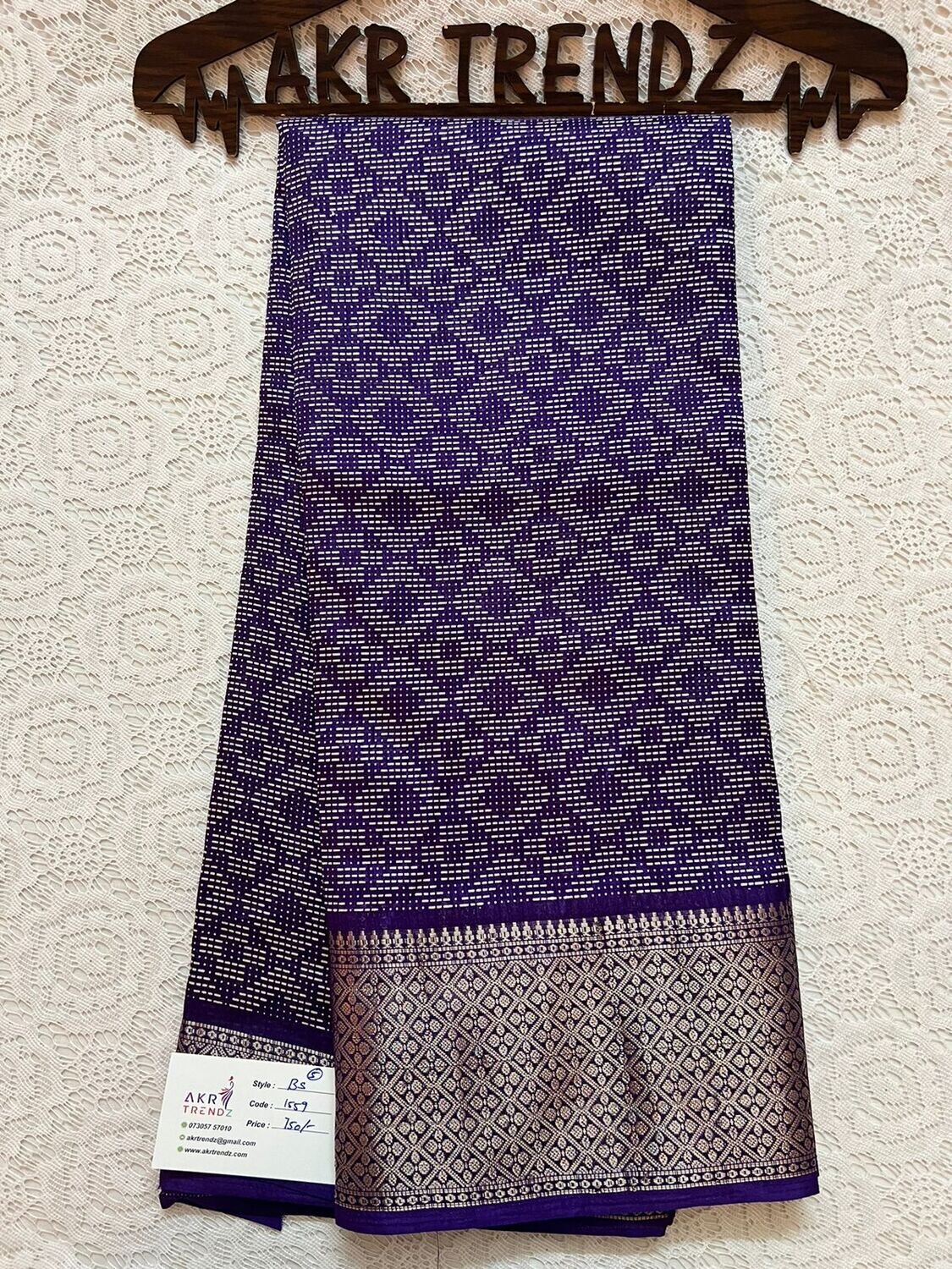 Purple Binny silk sarees