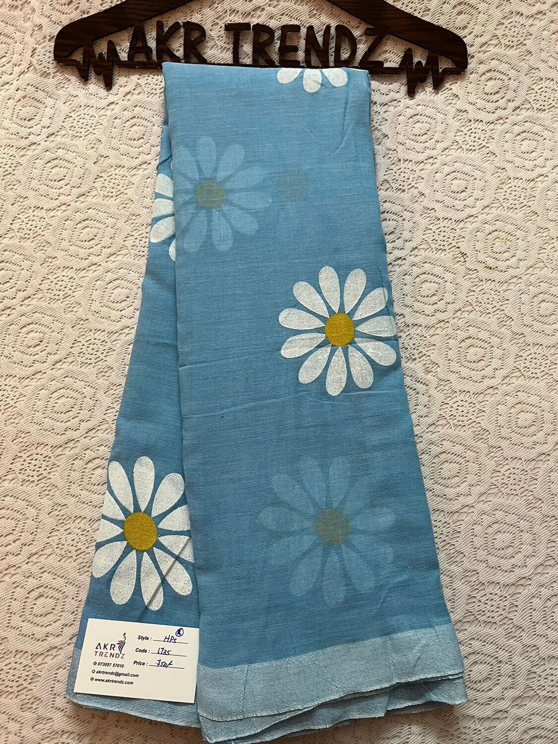 Hand painted silk mix cotton sarees​