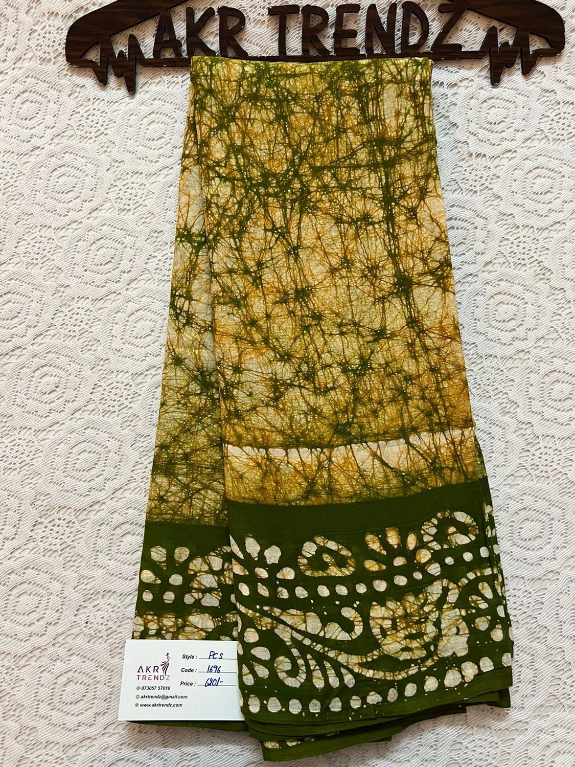 Pure cotton batik sarees