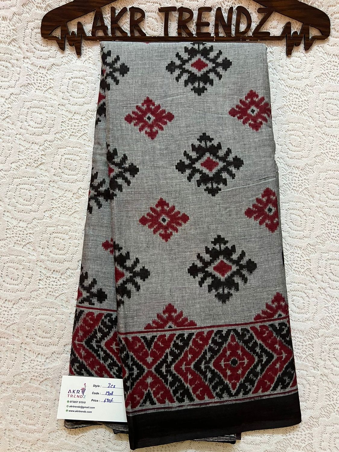 Ikkat soft cotton sarees​