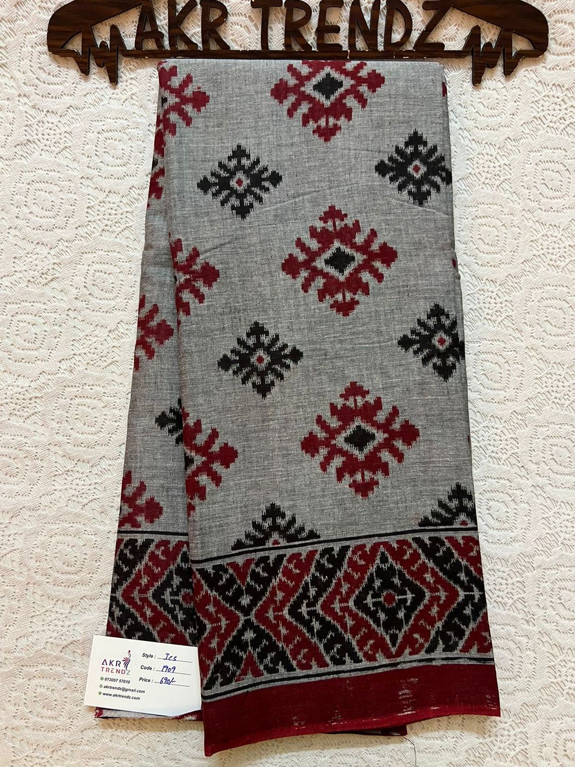 Ikkat soft cotton sarees​