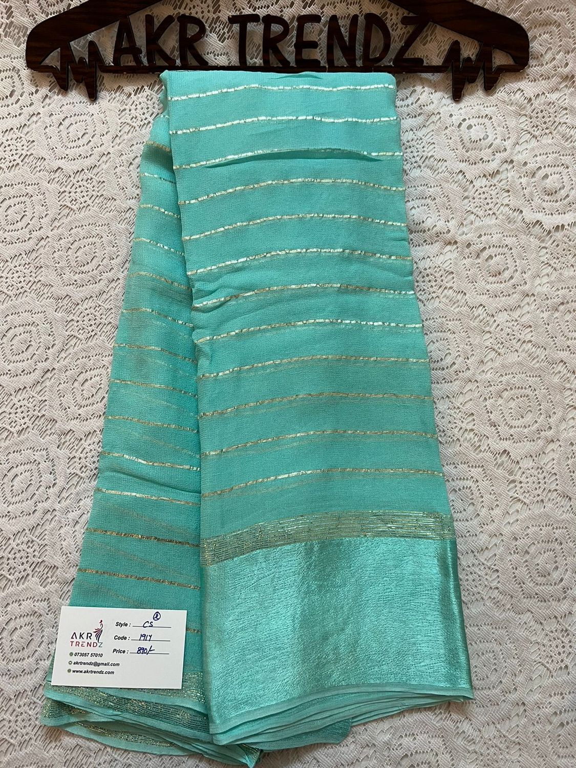 Satin Border chiffon sarees​