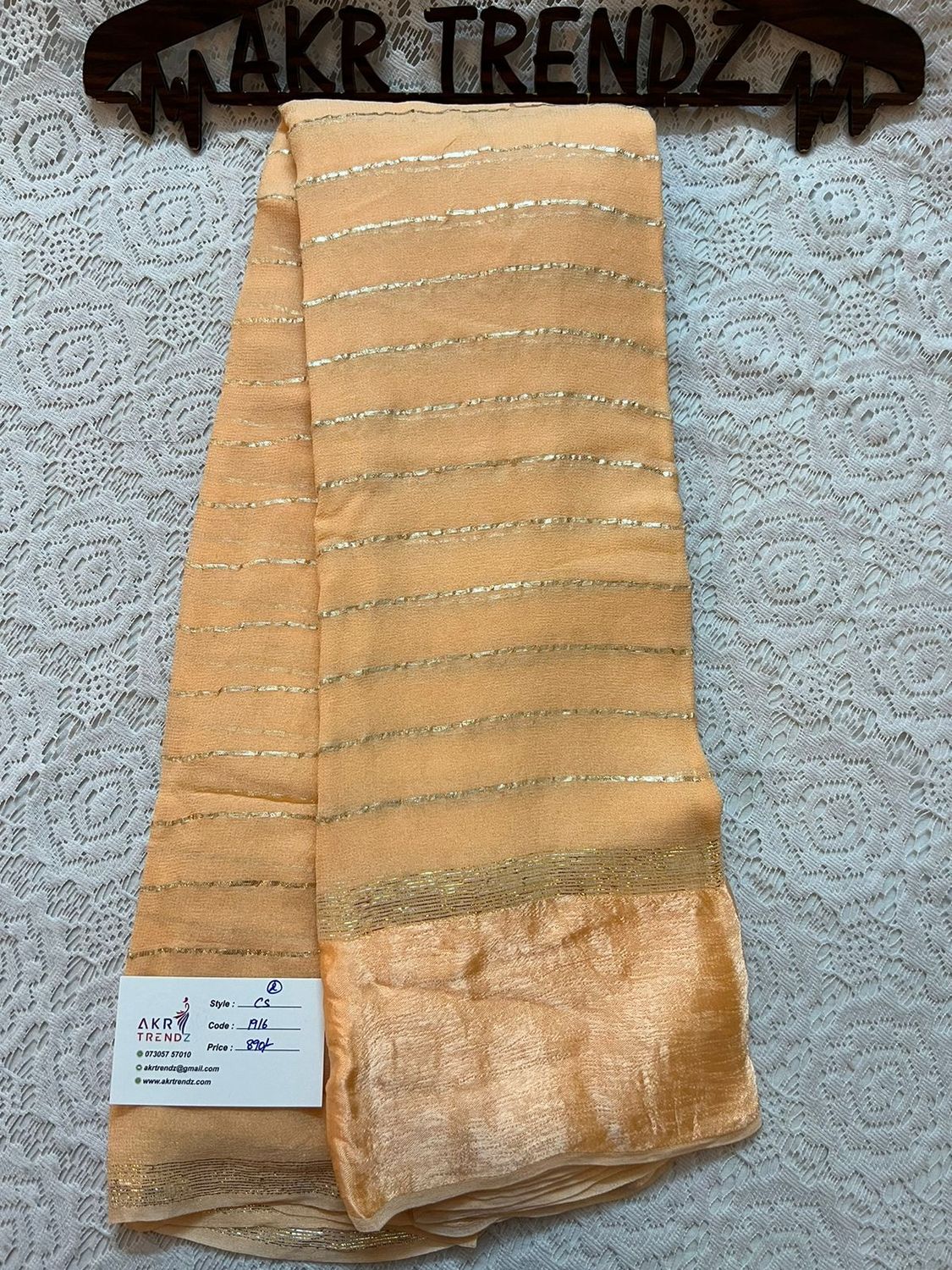 Satin Border chiffon sarees​